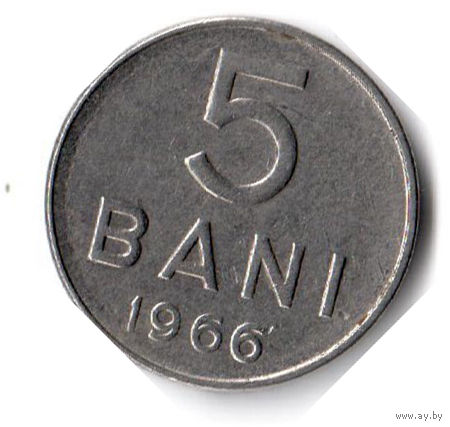 Румыния. 5 бань. 1966 г.