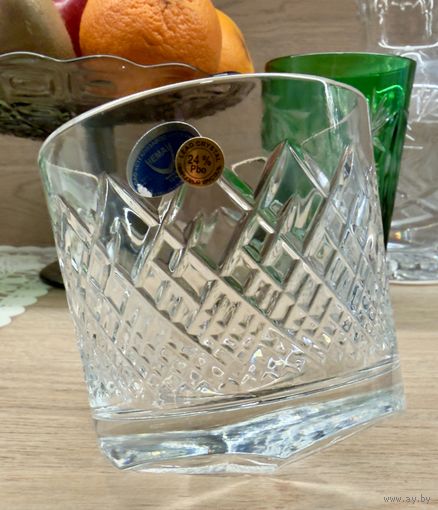 Набор хрустальных стаканов для виски Под наклоном Нёман