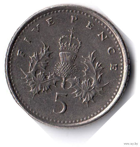 Великобритания. 5 пенсов. 1994 г.