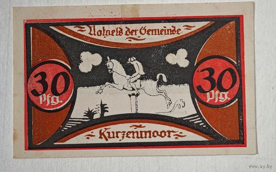 1921 год 30 пфеннигов  Германия
