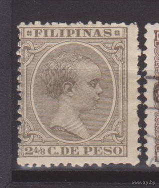 Король Альфонсо XIII  Известные люди Личности Филиппины 1892 год лот  10 ЧИСТАЯ