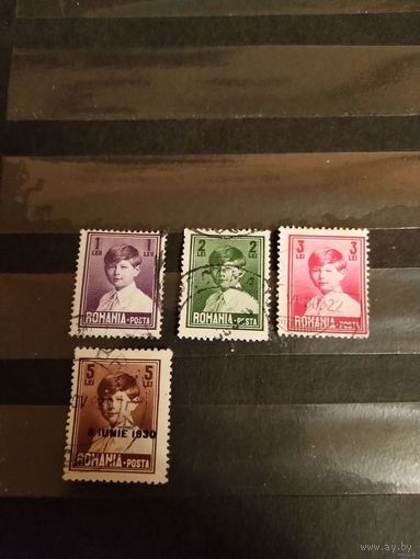 1930 Румыния король Михаэль 1 гашеные (3-5)