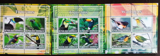 СЕРИЯ Блоков птицы  фауна MNH