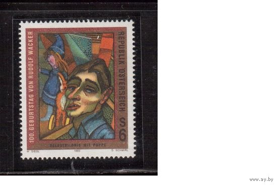 Австрия-1993,(Мих.2103)  ** ,    Искусство, Живопись (одиночка)
