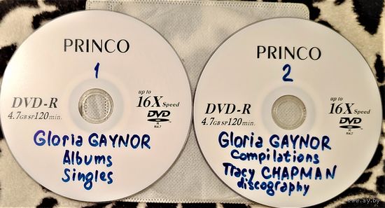DVD MP3 полная дискография - Gloria GAYNOR (R'n'B, Disco, Soul), Tracy CHAPMAN (Folk) - 2 DVD
