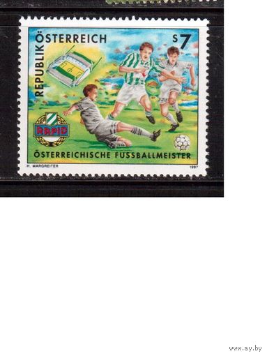 Австрия-1997 (Заг.2217) ** , Спорт, Футбол, (одиночка)