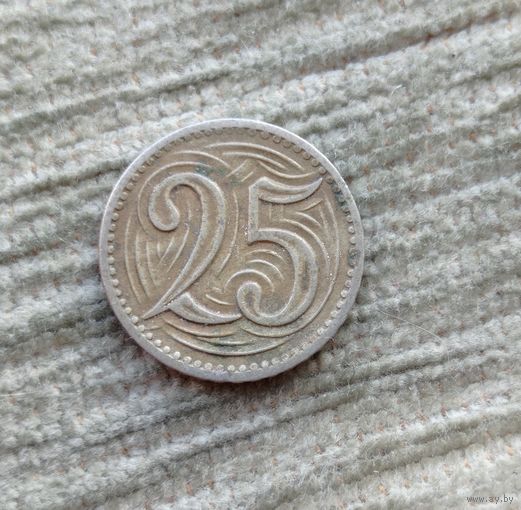 Werty71 Чехословакия 25 геллеров 1933
