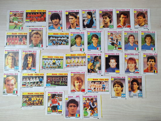 ULKER FINAL 90 ФИНАЛ - футбол чемпионат мира 1990 - сборные и игроки - Голландия, Германия, Бразилия, Бельгия и др. - Марадона, Манчини, Заваров, Гуллит, Маттеус Maradona Gullit