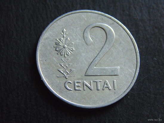 Литва 2 цента 1991 г.