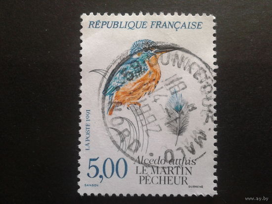 Франция 1991 птица