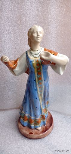 РЕДКАЯ КОЛЛЕКЦИОННАЯ ФАРФОРОВАЯ СТАТУЭТКА ПЛЯСУНЬЯ СХФ СССР РАННЯЯ  ОРИГИНАЛ  .  Распродажа Коллекции !!! . Экспресс  Аукцион с рубля без МПЦ   .Много лотов в продаже .