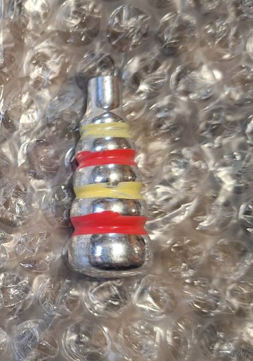 Елочная мини игрушка Пирамидка 2 из набора Малютка