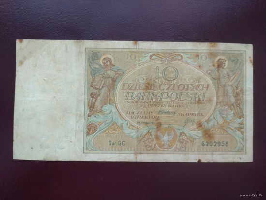 Польша 10 злотых 1929