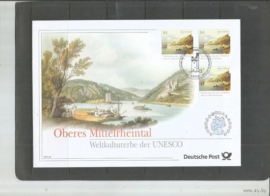 Германия. Всемирное наследие ЮНЕСКО-долина Верхнего и Среднего Рейна.. 2006г. КПД+ПК.