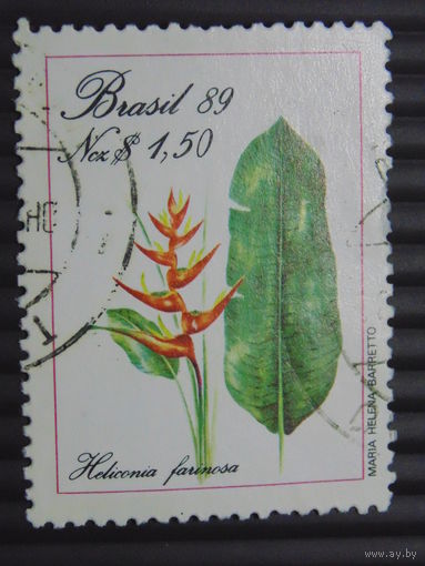 Бразилия 1989 г. Цветы.