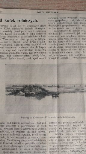 Самовывоз!!! RRR!!! В номере заметка о продаже Сицинской фальварка Коледино ( возле Молодечно ). Еженедельная 16-стр. газета "Zorza wilenska" (Заря Вильна) N 17 23 апреля 1909 г. Почтой не высылаю.