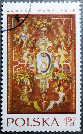 Марка Польша 1970 год Гобелен из замка Вавель