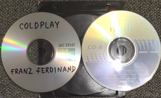 CD MP3 COLDPLAY, Franz FERDINAND, NOSOUND, SECTION A - 2 CD