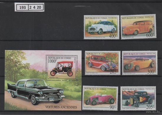 Конго. 1999. Транспорт. Автомобили