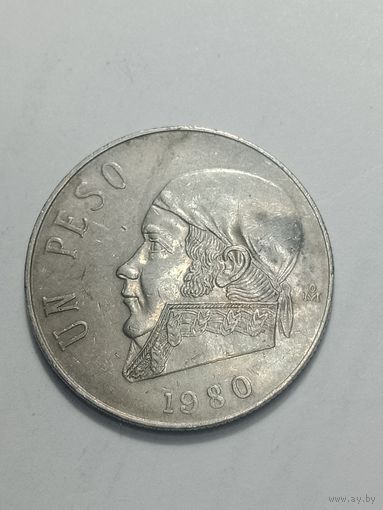 Мексика 1 песо  1980 года .