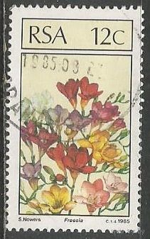 ЮАР. Цветы. Фрезия. 1985г. Mi#674.