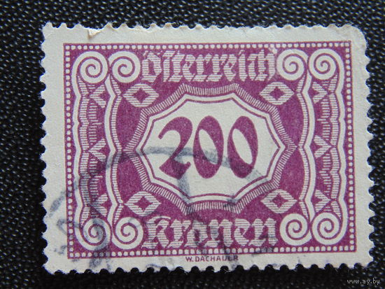 Австрия 1922 г. Доплатная.
