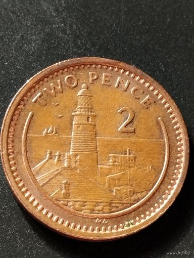 Гибралтар 2 пенса 1994 .