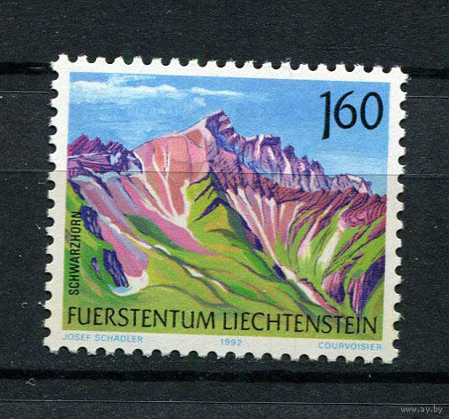 Лихтенштейн - 1992 - Горы - [Mi. 1038] - полная серия - 1 марка. MNH.