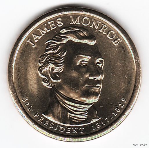 1 доллар США 2008 год 5-й Президент Джеймс Монро двор Д _состояние aUNC