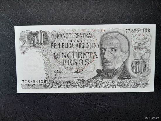 50 песо 19976-1978 года. Аргентина. UNC