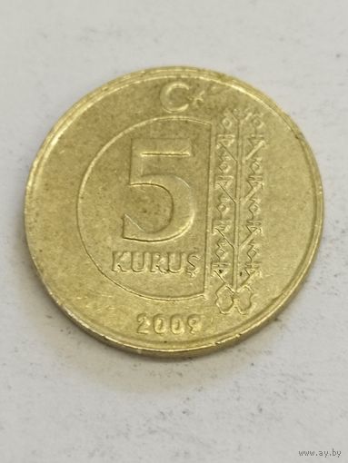 Турция 5 куруш 2009