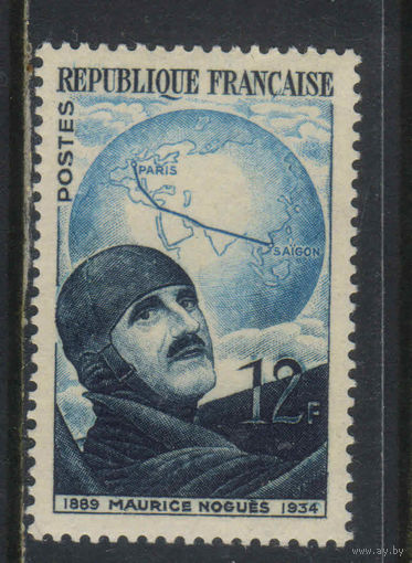 Франция 1951 Морис Ноге авиатор #925**