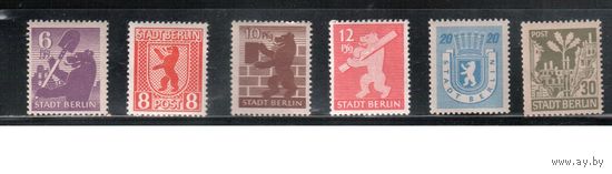 Германия-1945,(Мих.2-7) **/ *  , Советская зона оккупации, Берлин-Бранденбург