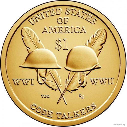 США 1 доллар, 2016 P Индейцы-радисты UNC