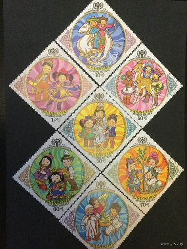 Год ребёнка, Монголия, 1979, серия 7 марок