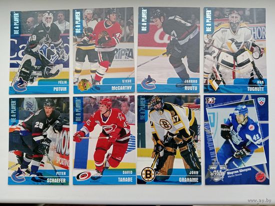 Карточки НХЛ, КХЛ 8 шт.