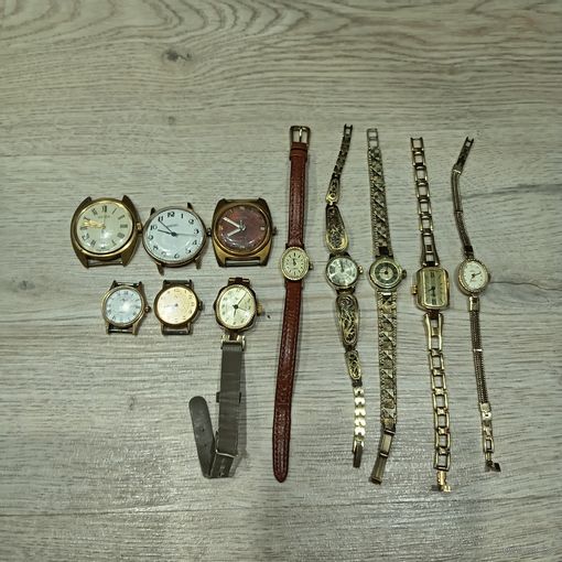 Позолоченные, часы ссср.