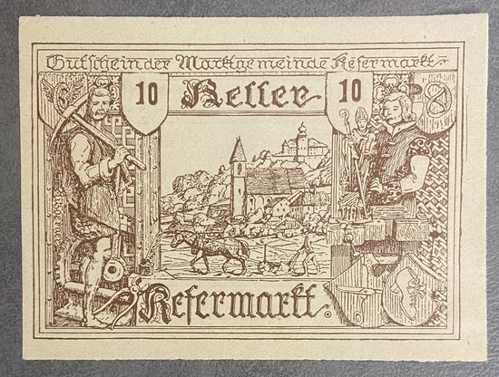 Нотгельд Австрия Рефермарт, 10 геллеров 1920 год.