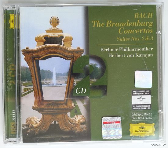 2CD Bach, Berliner Philharmoniker, Herbert von Karajan – The Brandenburg Concertos. Suites Nos. 2 & 3 (2017)