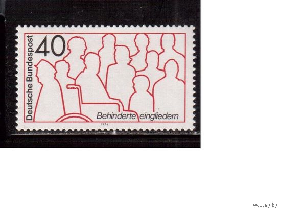 Германия(ФРГ)-1974,(Мих.796), ** , Реабилитация