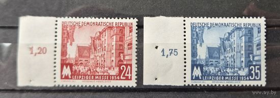 Германия, ГДР 1954 г. Mi.433-434 MNH** полная серия