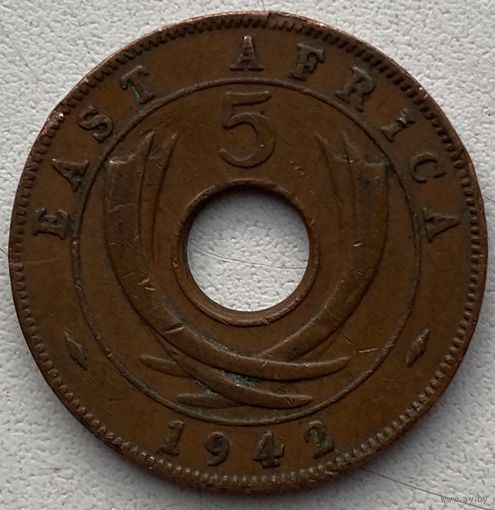 Британская Восточная Африка 5 центов 1942 г.