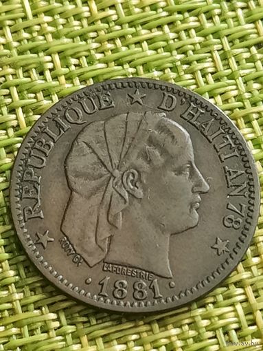 Гаити 1 сентим 1881 г