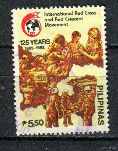 Филиппины - 1988 - Красный крест 5,50Р - [Mi.1896] - 1 марка. Гашеная.  (LOT Gk14)-T3P24