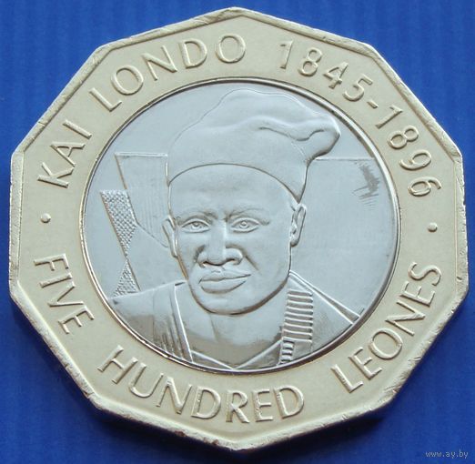 Сьерра - Леоне. 500 леоне 2004 год  КМ#296  "Вождь Кай Лондо 1845-1896"