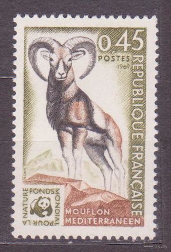 Франция. Козлы. Муфлоны. Фонд защиты диких животных. Фауна Серия . 1969. **/2