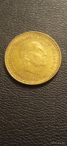 Испания 1 песета 1966г.