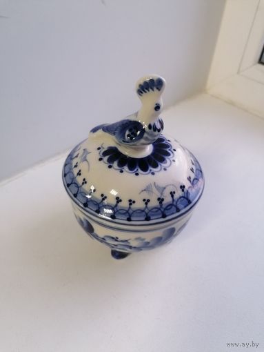 Шкатулка Гжель, торги с Рубля