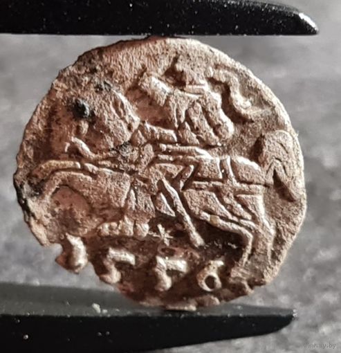 С РУБЛЯ! много лотов, Денарий 1556 года, Сигизмунд II, м.д. Вильно, Литва, ХОРОШИЙ!