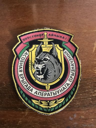 Шеврон внутренние войска РБ старого образца, пластизоль